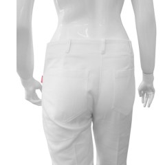 Ženske hlače Flora bijele OMC